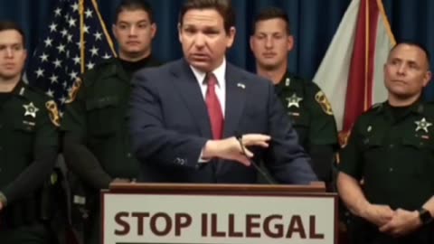 Governor DeSantis says that FFW officers interdicted 25 illegal aliens from HaitI