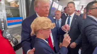 Trump - Child imitating Trump Cries when He Finally Meets Him