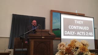 Pastor Gene Miller's sermon at Castleberry Baptist Church on October 8, 2023.