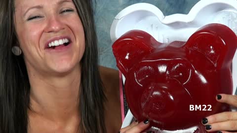 Eating a Giant 26 Pound Gummy Bear