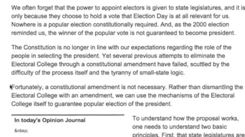 the Uniparty’s pick for Speaker Emmer admits he wants to get rid of the Electoral College