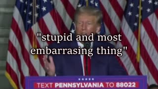 Stupid and Most Embarrassing Thing - Donald Trump is Stupid
