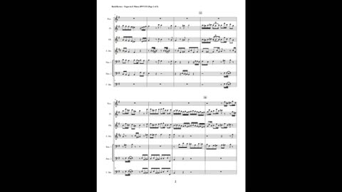 J.S. Bach – Fugue in E Minor, BWV 533 (Saxophone Quartet + Piccolo, Flute & Contrabassoon)