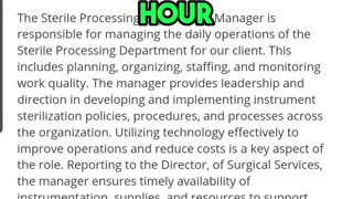 Job of the Day💰 $35-$53/hr 🔥HIRING NOW! Central Sterile Processing Manager