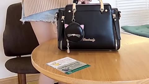 Cute black ladies handbag