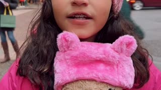 Adorable girl and teddy bear's hilarious joke will make your day!