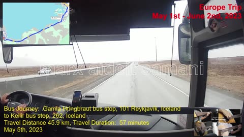 May 5th, 2023 31e Bus Ride: Gamla Hringbraut to Keilir, Keflavik, Iceland