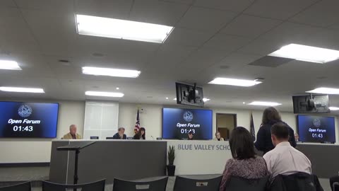 Blue Valley Board of Education Open Forum - Overland Park, KS, 1-8-2024