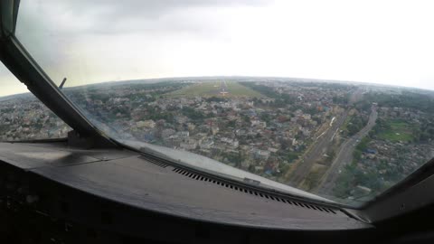 Landing on rwy 13 in Ranchi, India