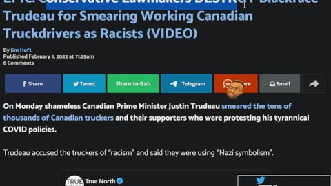 Canadian Parliament Trashes Trudope For Trashing Truckers