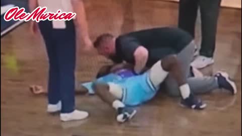 Video: College Basketball Player Clutches Heart, Collapses During Game