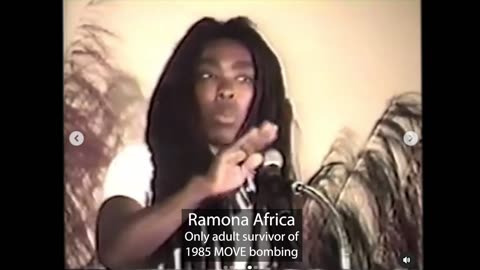 Excerpts of Ramona Africa's speech after MOVE 1985 Philadelphia bombing