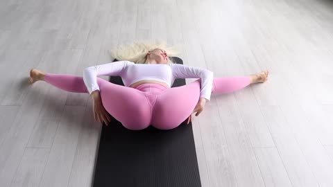 Yoga exercises workout morning