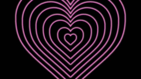 753. Neon Heart Tunnel I Purple Heart Neon Heart