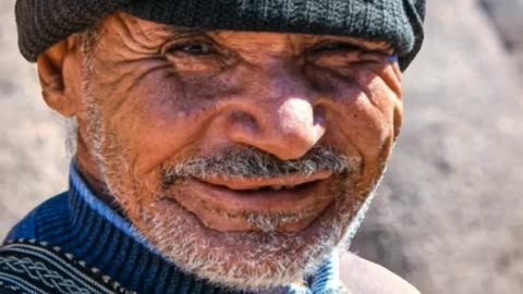 Smile of Old Man, Shoting Photography,