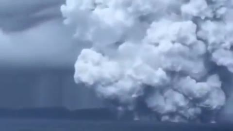 Tonga issued a tsunami warning after an undersea volcano erupted