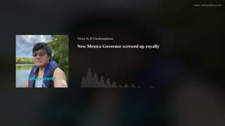 New Mexico Governor screwed up royally