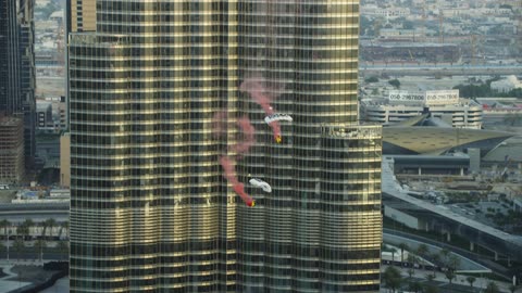 Burj Khalifa Pinnacle BASE Jump - 4K