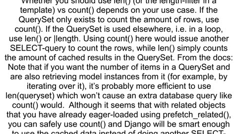 django show the length of a queryset in a template