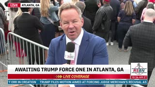 FULL EVENT: President Donald J. Trump Arrives on Trump Force One in Atlanta - 4/10/24