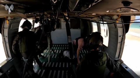 DRAMATIC VIDEO: Noa Argamani enters the helicopter in the Gaza Strip