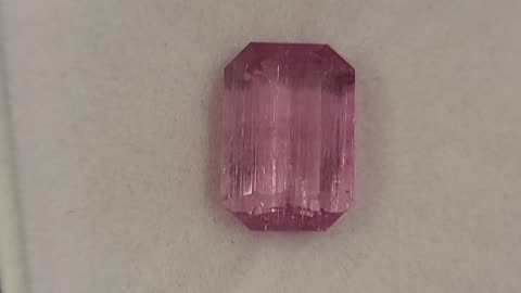 Faceted Pink Tourmaline (Rubilite) gemstone