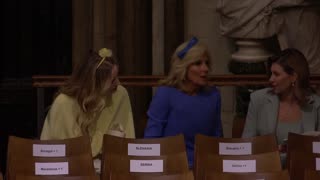 First Lady Jill Biden spotted sitting with Ukrainian counterpart during King Charles III coronation
