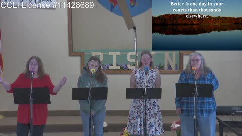 Moose Creek Baptist Church sings “Better is one Day“ During Service 4-24-2022