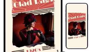 1920s GLAD RAGS (Esme) Wall Art / Print and Phone Wallpaper Instant Download ❤️