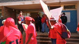 EFF protest over no water in Warrenton