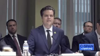 Matt Gaetz Rips Sorosization of Criminal Justice System