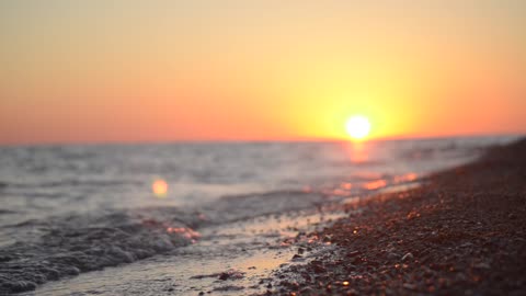 Sunset from the sea