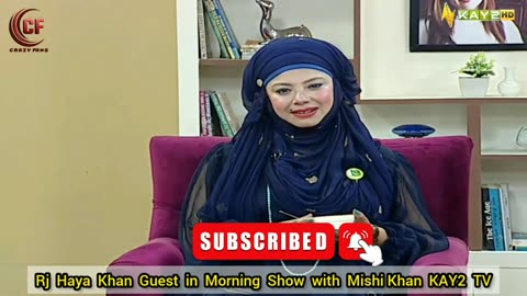 Rj Haya Khan as Guest in Morning Show Part 04 Message for Viewers Kay2 TV Pakistan