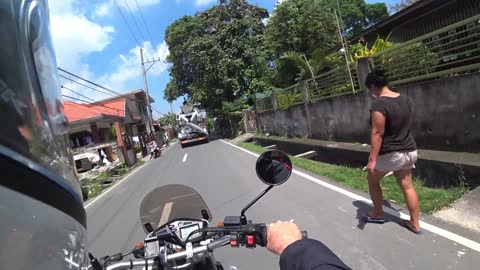 August Chores On A Motorcycle In The Philippines