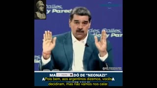 Nicolás Maduro falando em "verdade e liberdade"