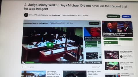 Judge Mindy Walker RULES Michael Allmain Financial Unable and then Rules She did not Rule that.