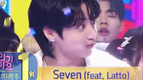 JUNGKOOK’S REACTION WHEN HE WON FIRST PLACE ON INKIGAYO