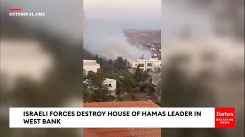 WATCH: Israeli Forces Destroy House Of Hamas Leader In West Bank