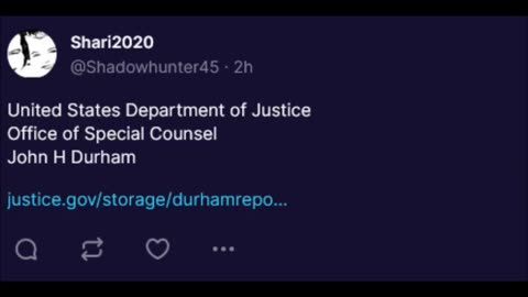 United States Department of Justice Office of Special Counsel John H Durham