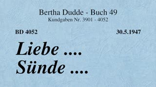 BD 4052 - LIEBE .... SÜNDE ....