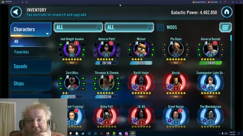 Star Wars Galaxy of Heroes Hyperdrive account month 8