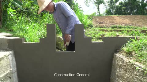 Blocking the flow of water to build small hydroelectricity with a screw turbine