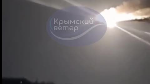 Launch of cruise missiles from the Crimea towards the Odessa region.