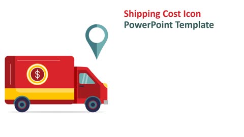 Shipping Cost Icon PowerPoint Template