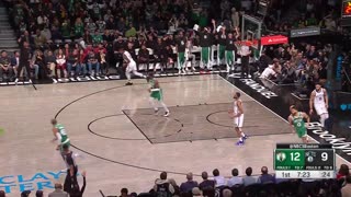 NBA - The celtics getting out in transition early!