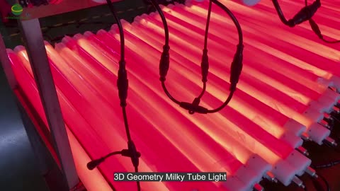 DMX 3D Geometry Milky Tube Light