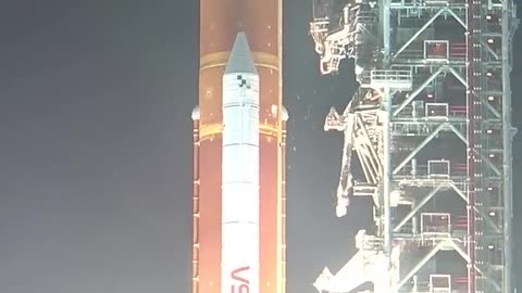 NASA's Artemis I Rocket Launch from Launch Pad 39B Perimete