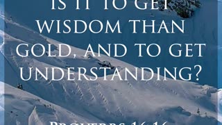 Daily Bible Verse - Proverbs 16:16