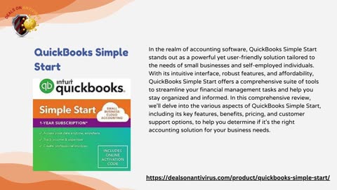 QuickBooks Simple Start Your Best Accounting Solution