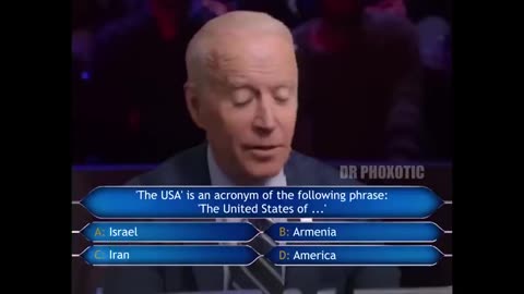 FUNNY - Joe Biden on Who Wants To Be A Millionaire